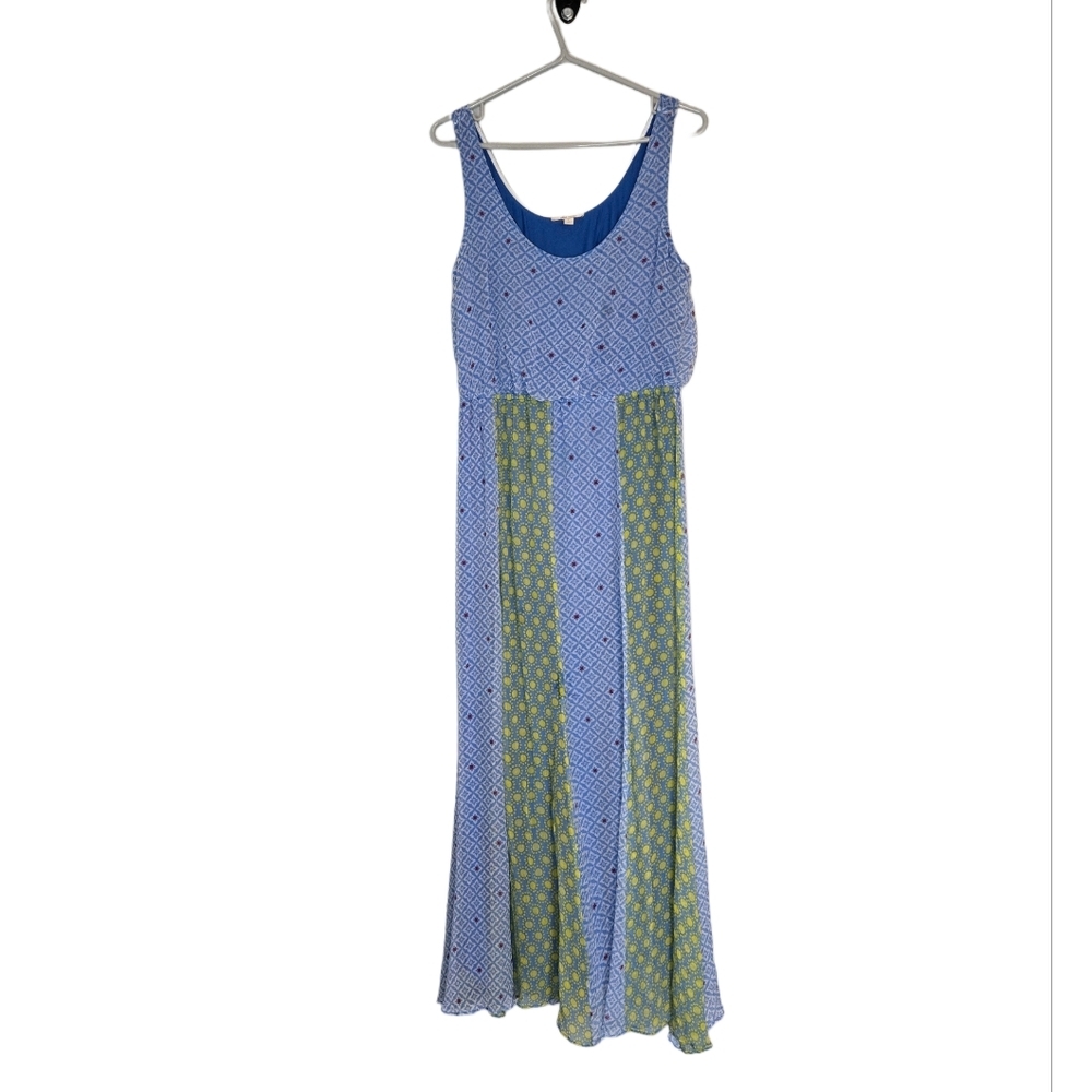 Ella Moss Blue and Green Maxi Dress
